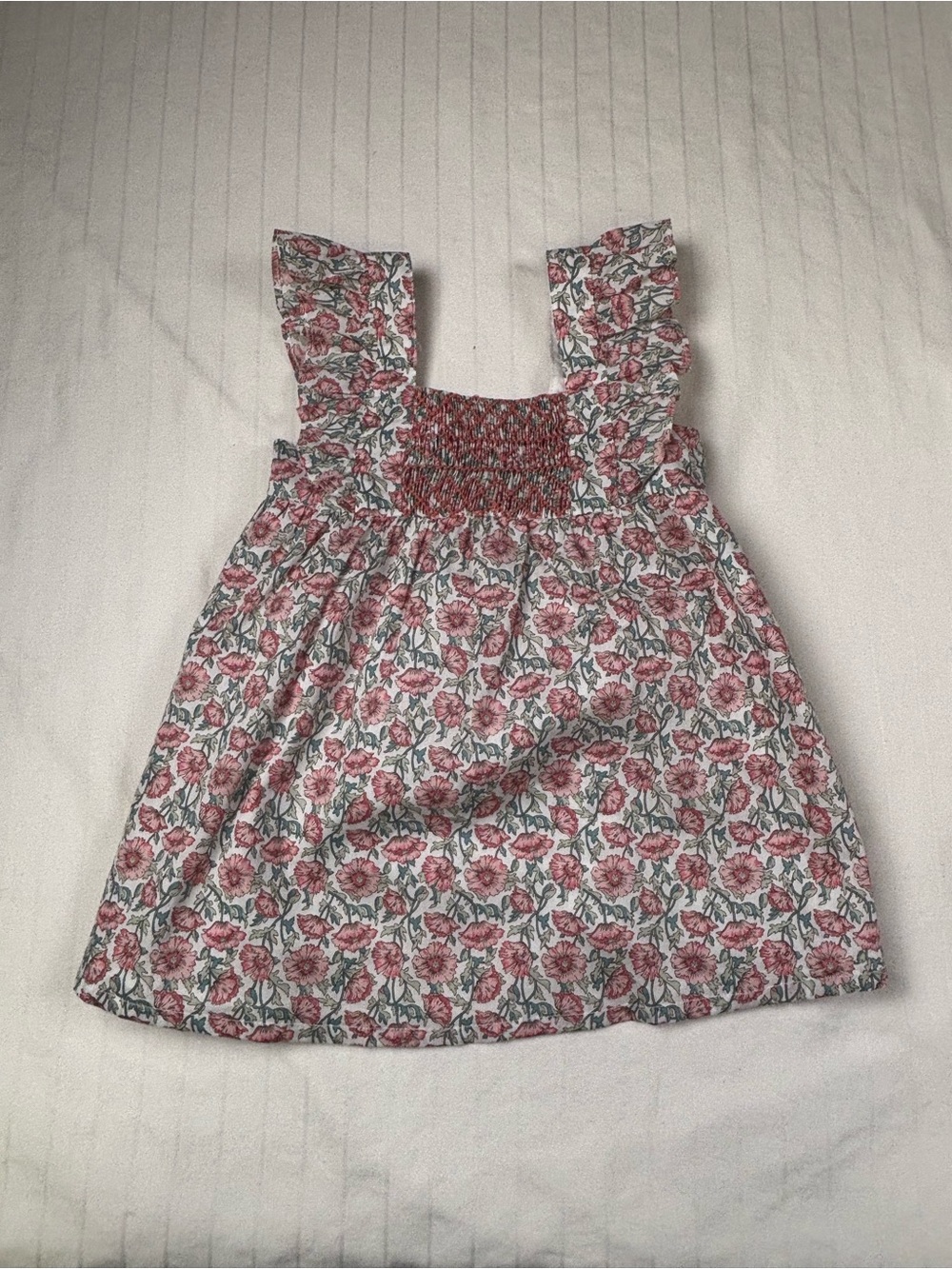 NWT Cyrillus 12 months Smocked Floral Sundress for Girls - Pink